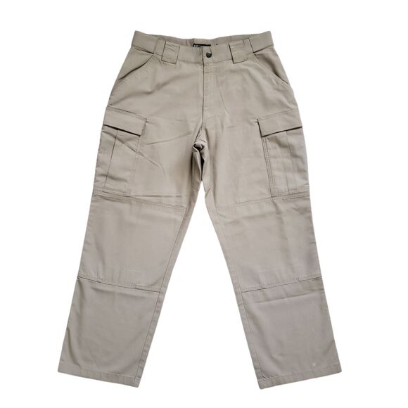 5.11 Tactical Other - 5.11 Tactical Cargo Pants Mens Large 35-39x30 Khaki Ripstop Double Knee